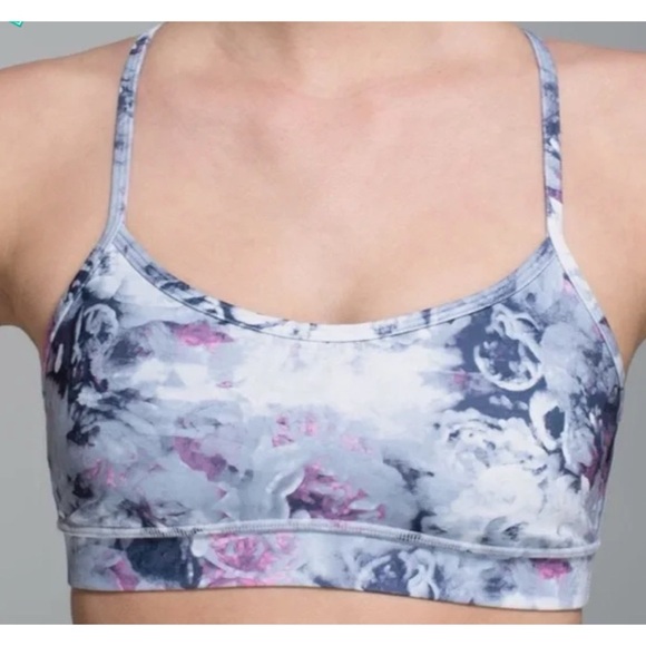 Lululemon Flow Y Bra Floral - Picture 1 of 8